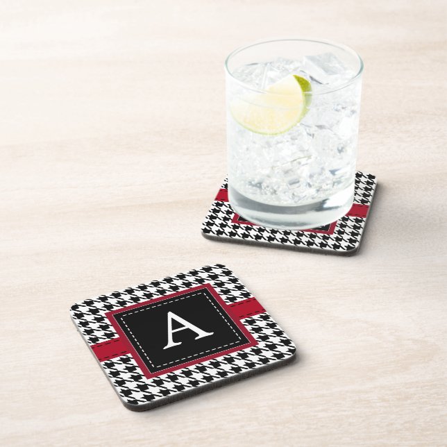Conjunto de Porta-Copos Monogramado Retro (Lado Direito)