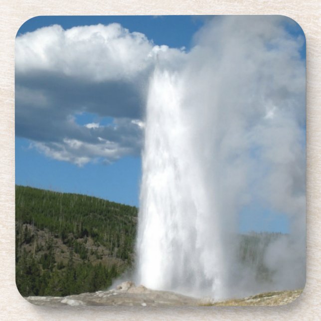 Conjunto de Porta-Copos Old Faithful Geyser (Frente)