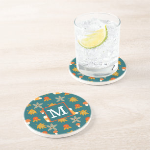 Conjunto de Porta-Copos Personalizado de Outono
