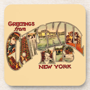 Conjunto de porta-copos vintage Catskill Mtns