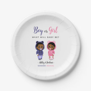 Conjunto de Pratos de Revelação de Gênero de Bebê