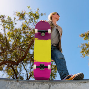 Conjunto de Skate Rosa Amarelo Amora Brincalhão