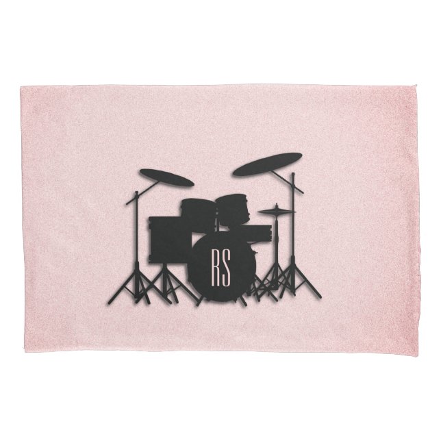 Conjunto de Tambores Monograma Design de Música Ro (Frente)