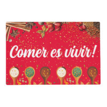 Conjunto de Tapetes de Mesa “Comer es Vivir”