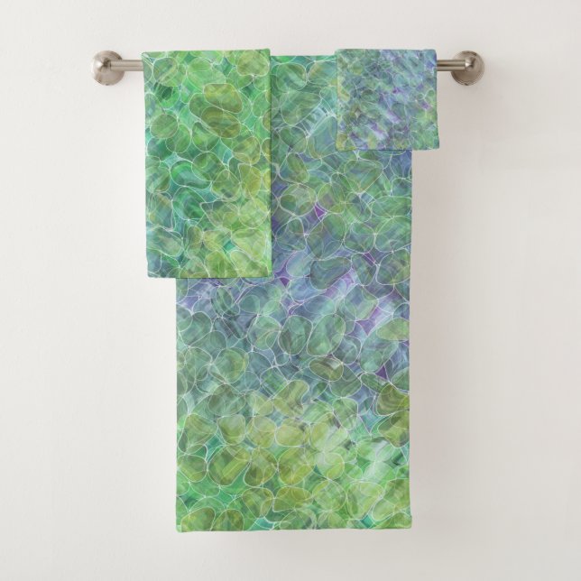 conjunto de toalha de banho : vidro marinho atômic (Insitu)