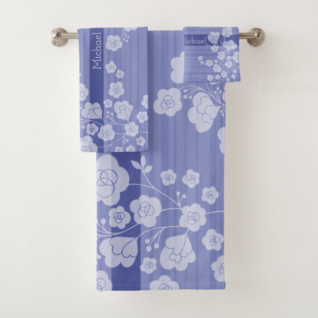 CONJUNTO DE TOALHAS ラブリーフラワー　落ち着いたブルー (Insitu)