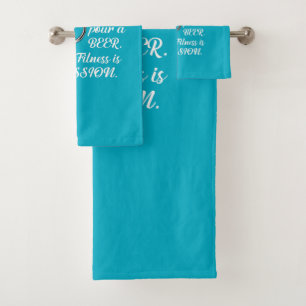 Conjunto De Toalhas 14 Músculos ativados quando você põe uma Cerveja.