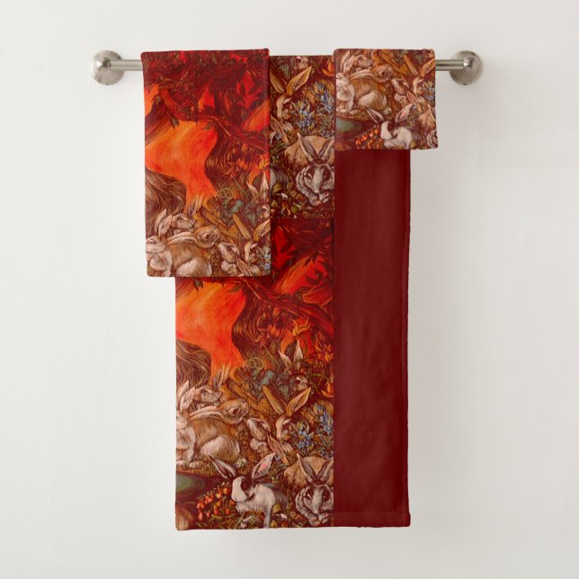 Conjunto De Toalhas 16 Bunnies (Insitu)