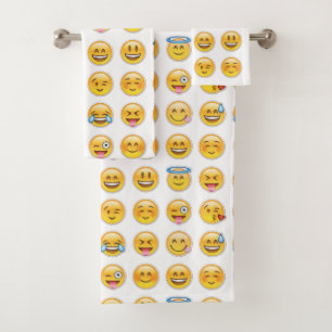Conjunto De Toalhas 16 emojis mistos