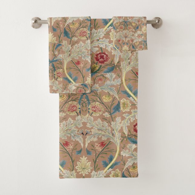 Conjunto De Toalhas 1875 Vintage William Morris (Insitu)