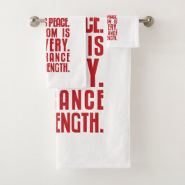 CONJUNTO DE TOALHAS 1984