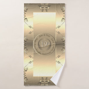 Conjunto De Toalhas 19.º ou 8.º aniversário do casamento de bronze