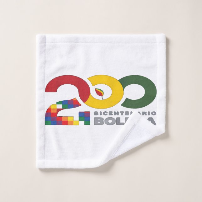 Conjunto De Toalhas 200 años bicentenario de Bolivia (Pano de lavar)