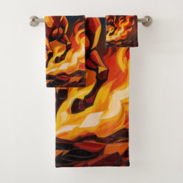 Conjunto De Toalhas „2026 – Das Jahr des Feuerpferds“