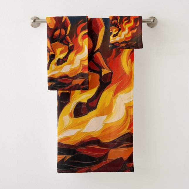 Conjunto De Toalhas „2026 – Das Jahr des Feuerpferds“ (Insitu)