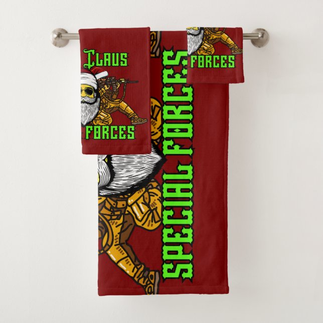 Conjunto De Toalhas 2. Papais noeis, forças especiais, exército (Insitu)