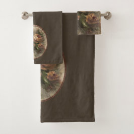 Conjunto De Toalhas 315 Rosas Op2