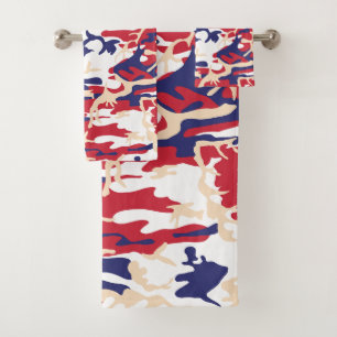 Conjunto De Toalhas 4 de Julho, Dia da Independência, Bege Camuflagem