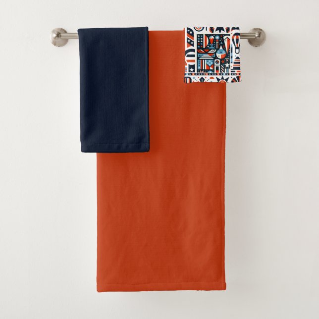 Conjunto De Toalhas 4 de julho Padrão Genérico (Insitu)