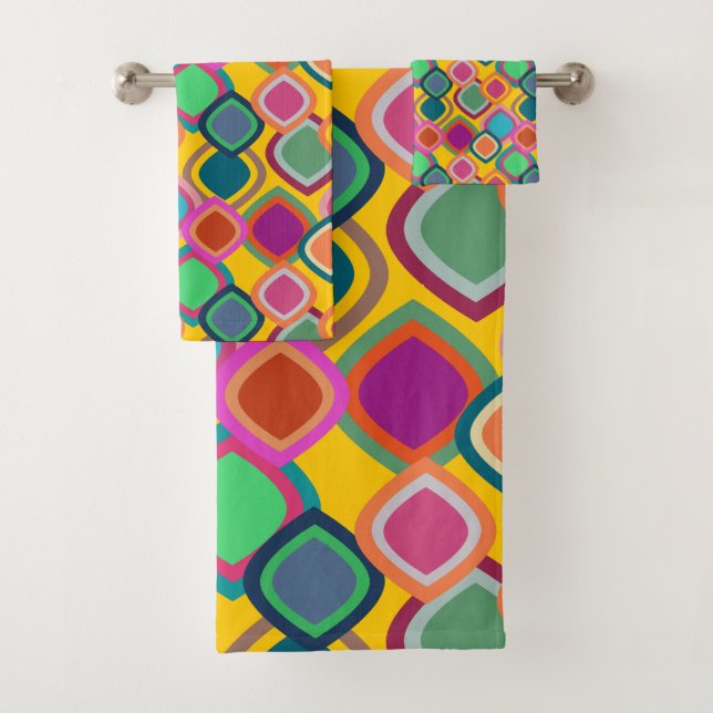 Conjunto De Toalhas 70s Cores (Insitu)