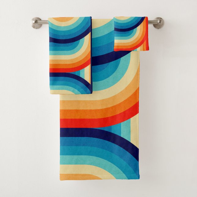 Conjunto De Toalhas 70s Double Wave (Insitu)