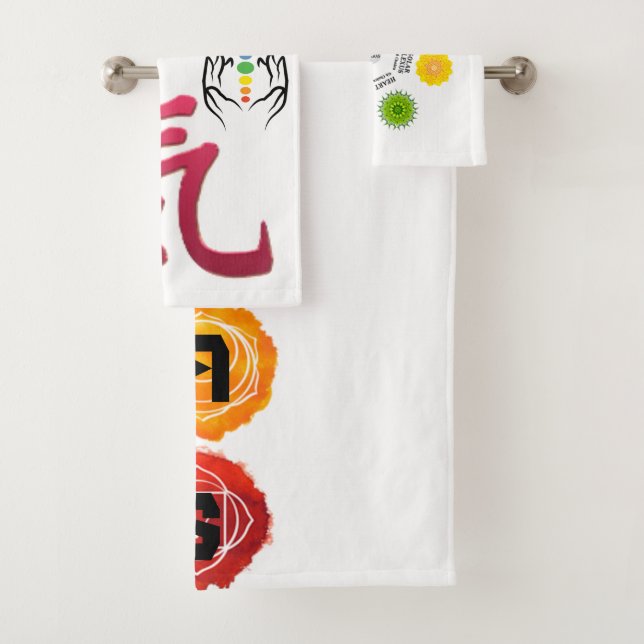 Conjunto De Toalhas 7 Chakras (Insitu)