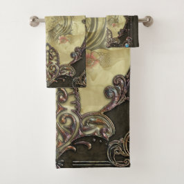 Conjunto De Toalhas A armação ostenta um design opulente