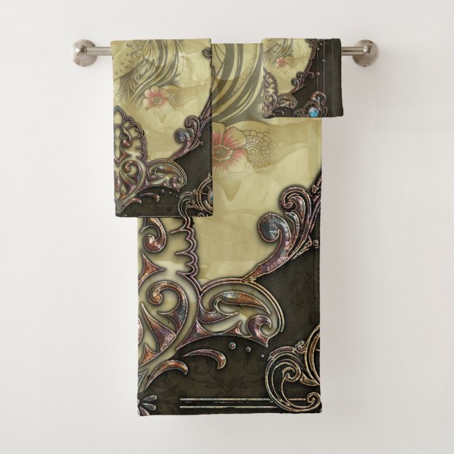 Conjunto De Toalhas A armação ostenta um design opulente (Insitu)