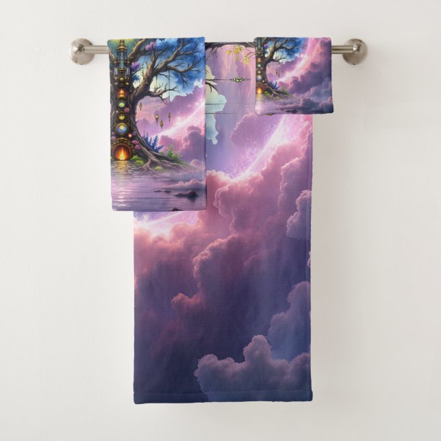 Conjunto De Toalhas A Árvore Celestial dos Reinos Eternos (Insitu)