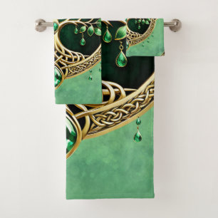 Conjunto De Toalhas A árvore da vida com nós Celtas.