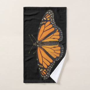 Conjunto De Toalhas A borboleta voa a foto das asas da laranja do