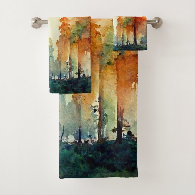 Conjunto De Toalhas A Floresta (natureza) (Insitu)