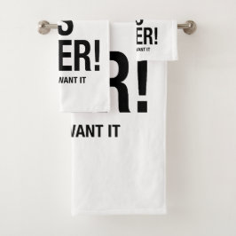 Conjunto De Toalhas A guerra acabou