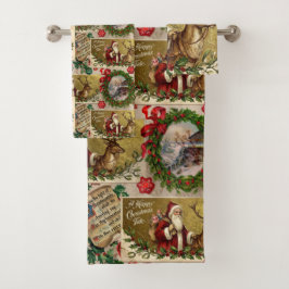 Conjunto De Toalhas A Happy Christmas Tide