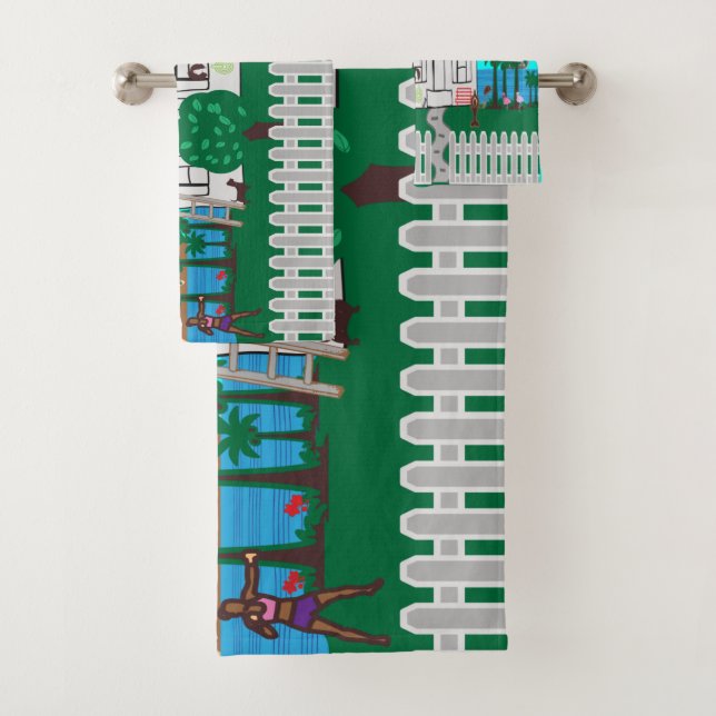 Conjunto De Toalhas A Vida Na Praia (Insitu)