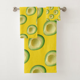 Conjunto De Toalhas Abacates toda em torno de 4Antoinette