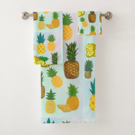 CONJUNTO DE TOALHAS ABACAXI