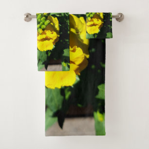Conjunto De Toalhas Abelhas nas Flores Amarelas