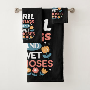 Conjunto De Toalhas Abraços, Narizes Molhados e Primavera - Pet Reprod