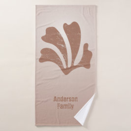 Conjunto De Toalhas Abstract Art Brown Algae, Kelp