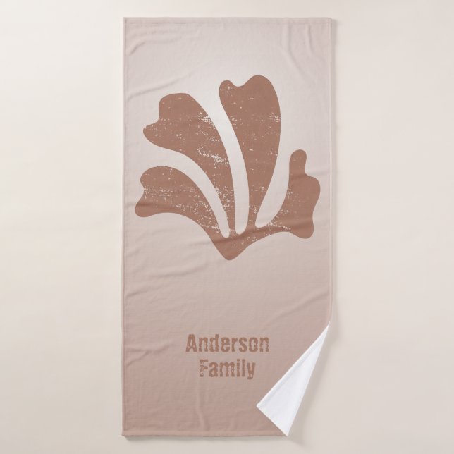 Conjunto De Toalhas Abstract Art Brown Algae, Kelp (Toalha de Banho)