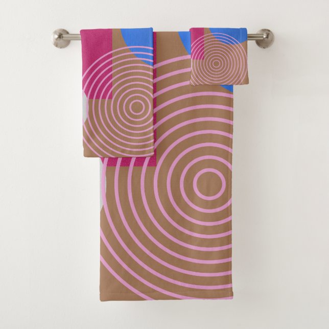 Conjunto De Toalhas Abstrato  (Insitu)