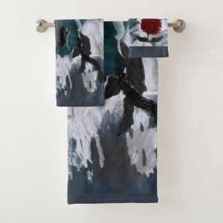 Conjunto De Toalhas Abstrato Art Floral