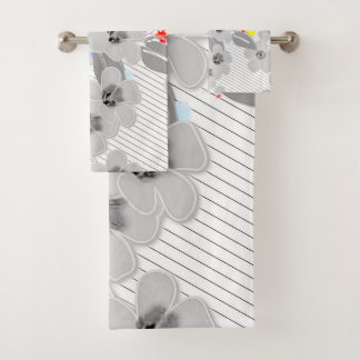 Conjunto De Toalhas Abstrato botânico