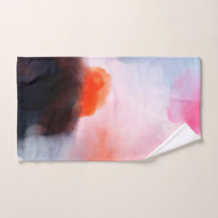 Conjunto De Toalhas Abstrato de Aquarela Moderna Escura