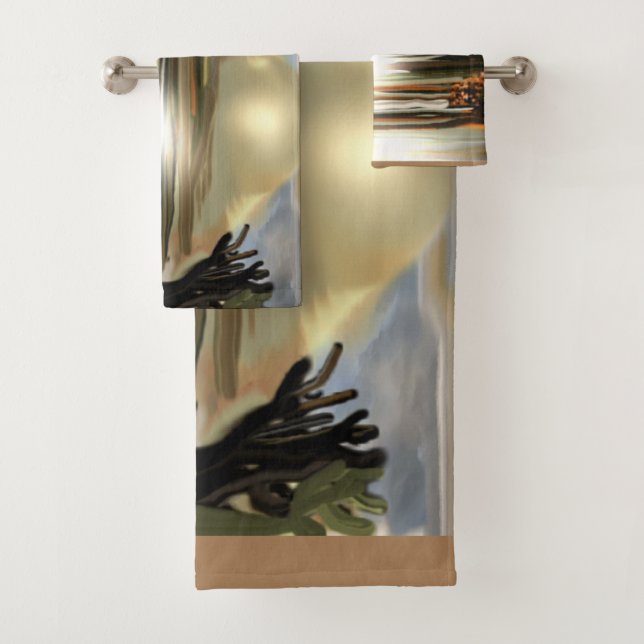 Conjunto De Toalhas Abstrato de Arte do Sudoeste (Insitu)