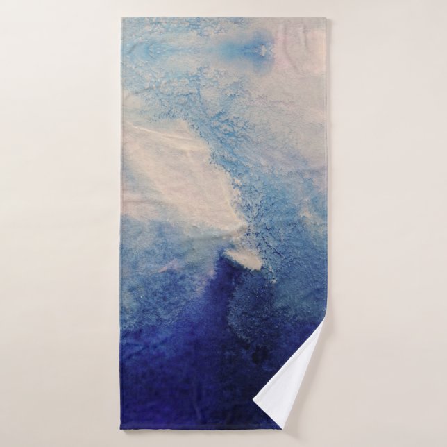 Conjunto De Toalhas Abstrato de Arte Oceânica (Toalha de Banho)