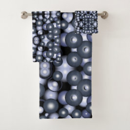 Conjunto De Toalhas Abstrato de Arte Orbital do Círculo Concentrado Gl