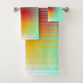 Conjunto De Toalhas Abstrato de Cores de Campo Plasmático de Reentrada