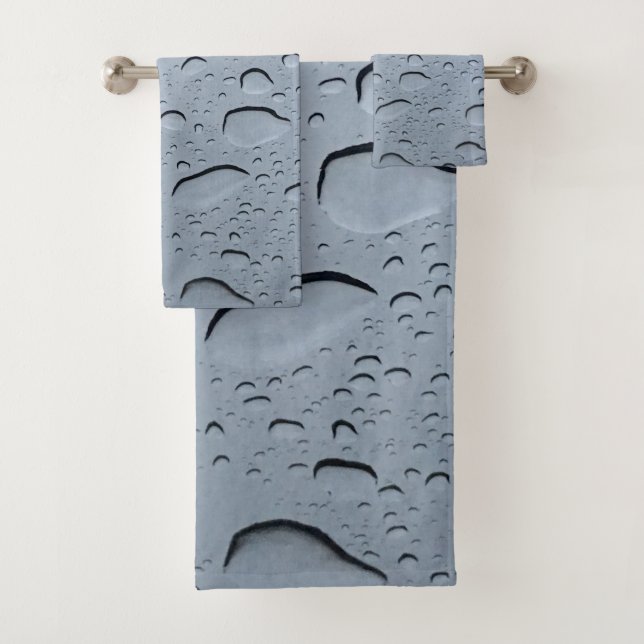 Conjunto De Toalhas Abstrato de gota de água Padrões cristalinos (Insitu)